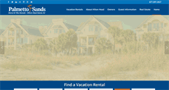 Desktop Screenshot of palmettosands.com