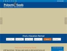 Tablet Screenshot of palmettosands.com